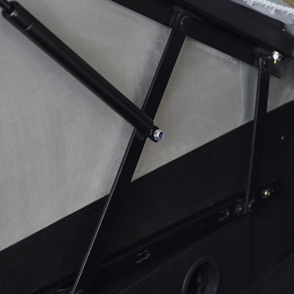 Close-up of a the TV opening mechanism | Light Grey