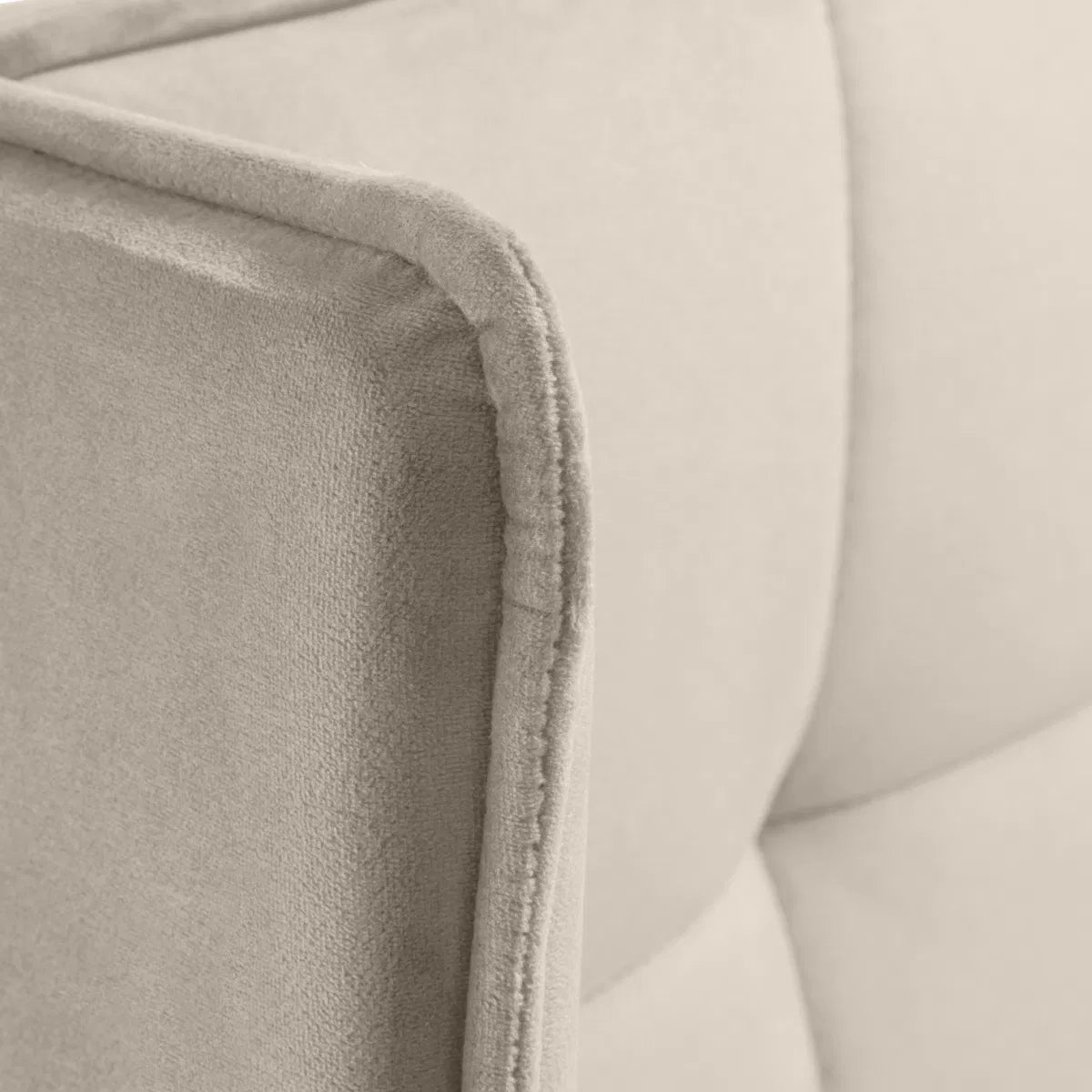 Close-up of a textured fabric surface in neutral tones | Cream Velvet