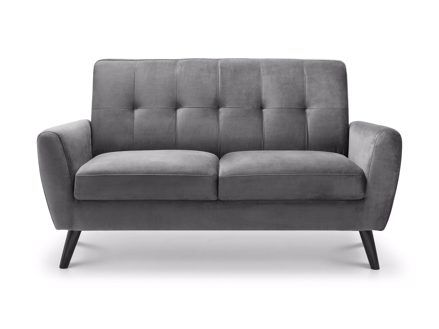 Monza Sofa and Sofa Bed in Dark Grey Velvet