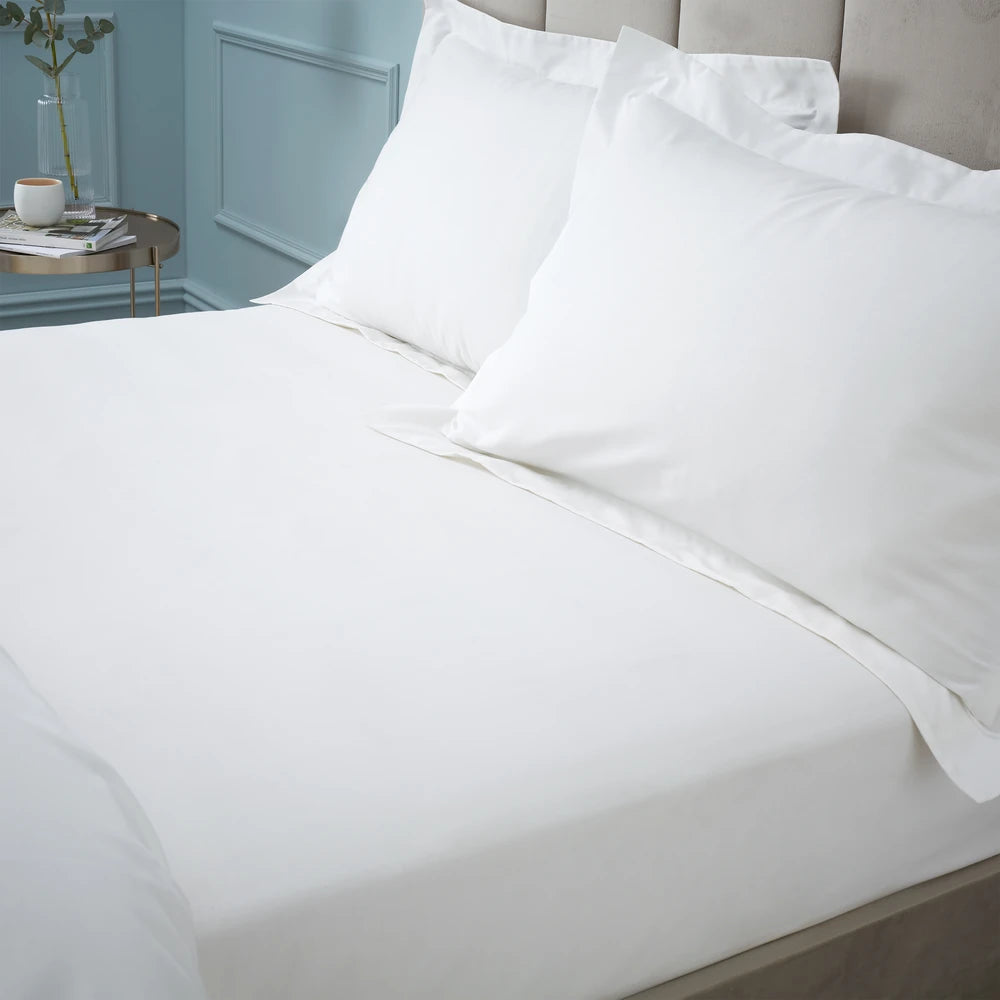 Bianca 180TC Egyptian Cotton Fitted Sheet | White