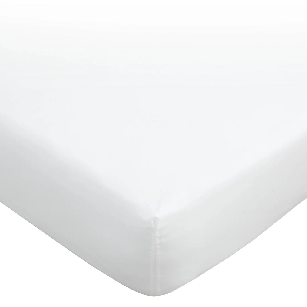 Bianca 180TC Egyptian Cotton Fitted Sheet | White