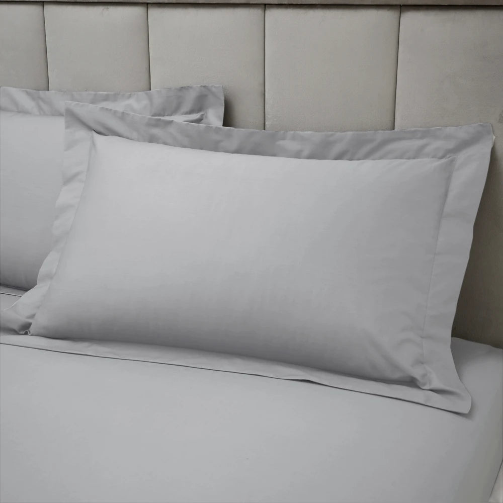 Bianca 180TC Egyptian Cotton Pillowcases | Silver Grey