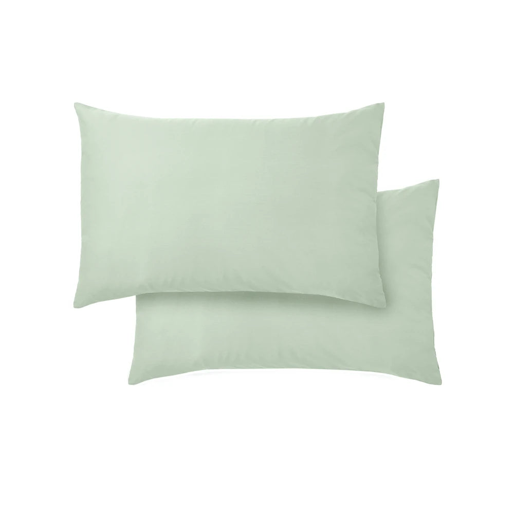 Bianca 400TC Cotton Sateen Pillowcases | Green