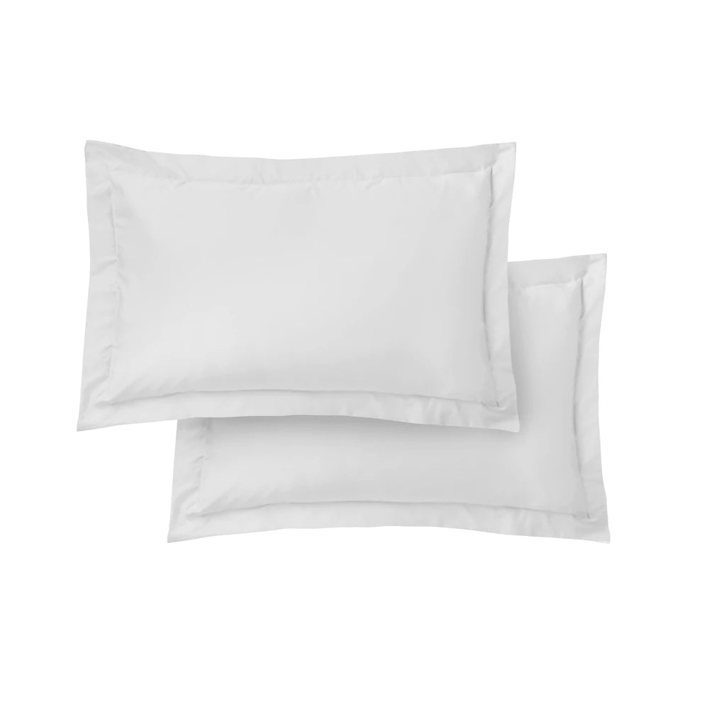Bianca 400TC Cotton Sateen Pillowcases | White
