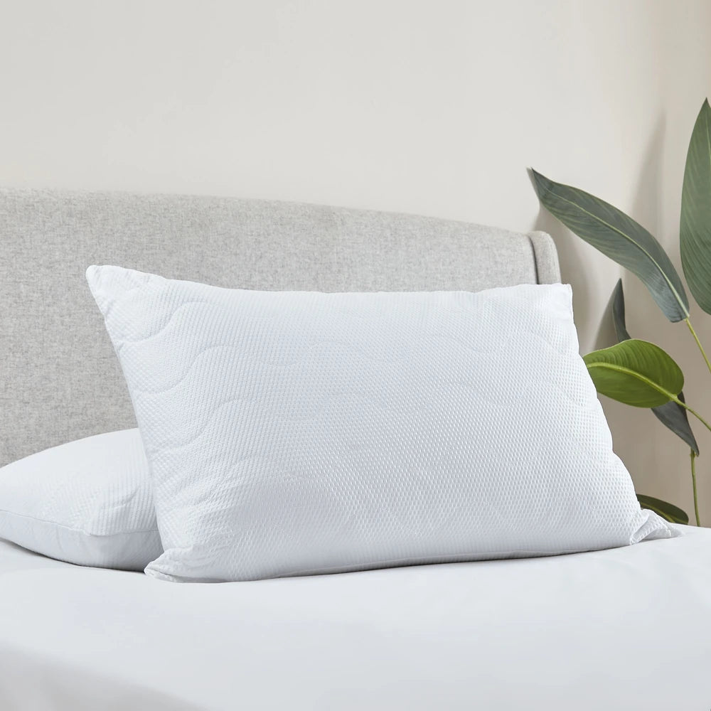 Catherine Lansfield Quilted Comfort Embossed Pillow Pair