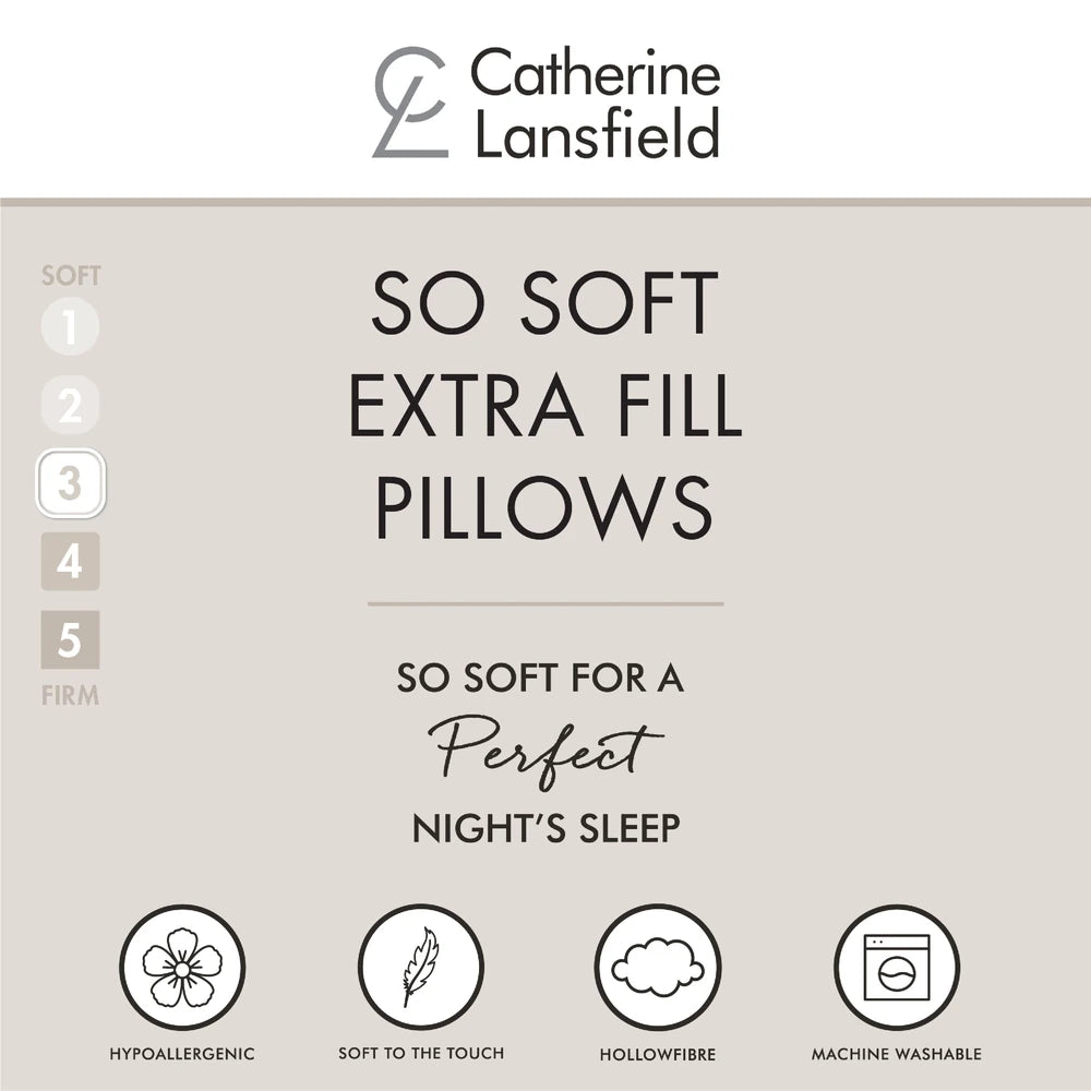 Catherine Lansfield So Soft Hollowfibre Pillow Pair