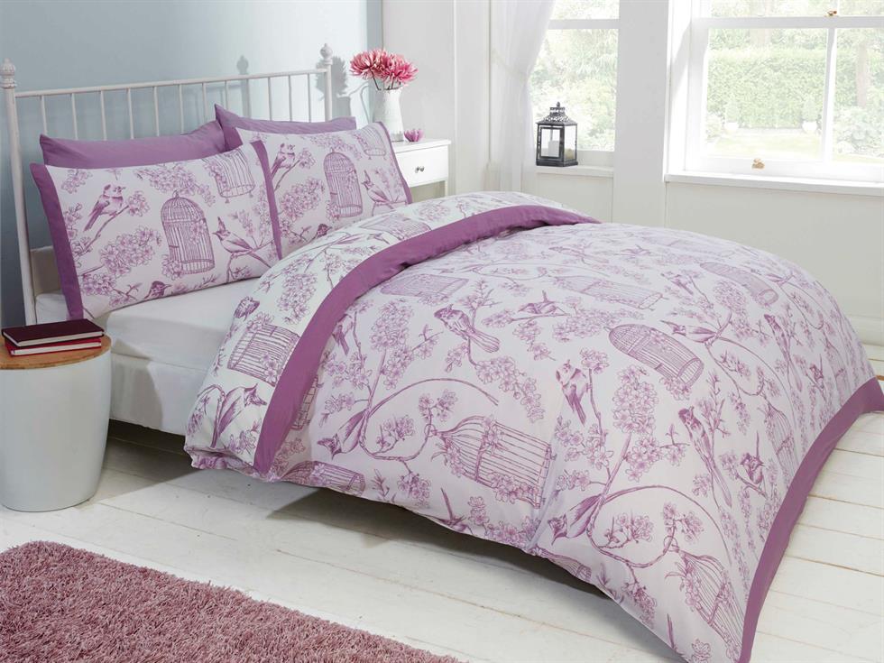 Birdcage Bedding Set Mauve