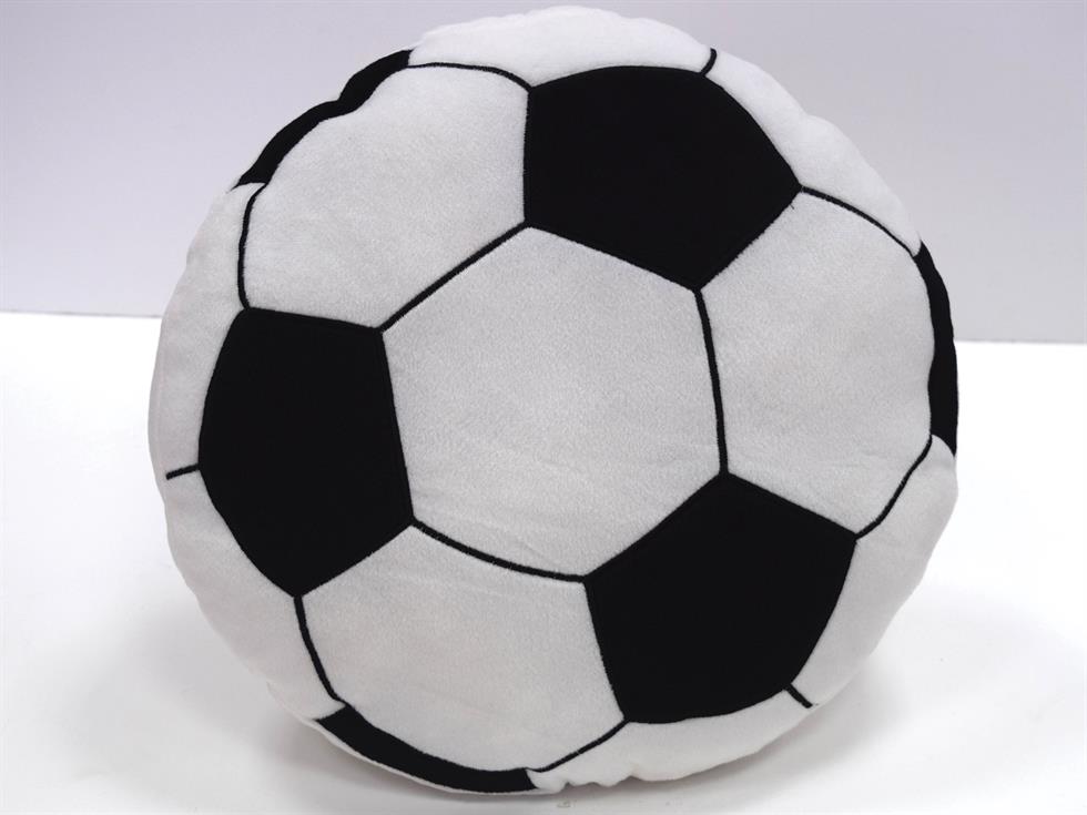 Football Filled Childrens Cushion White