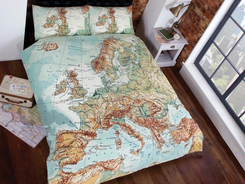 Map Bedding Set Multi