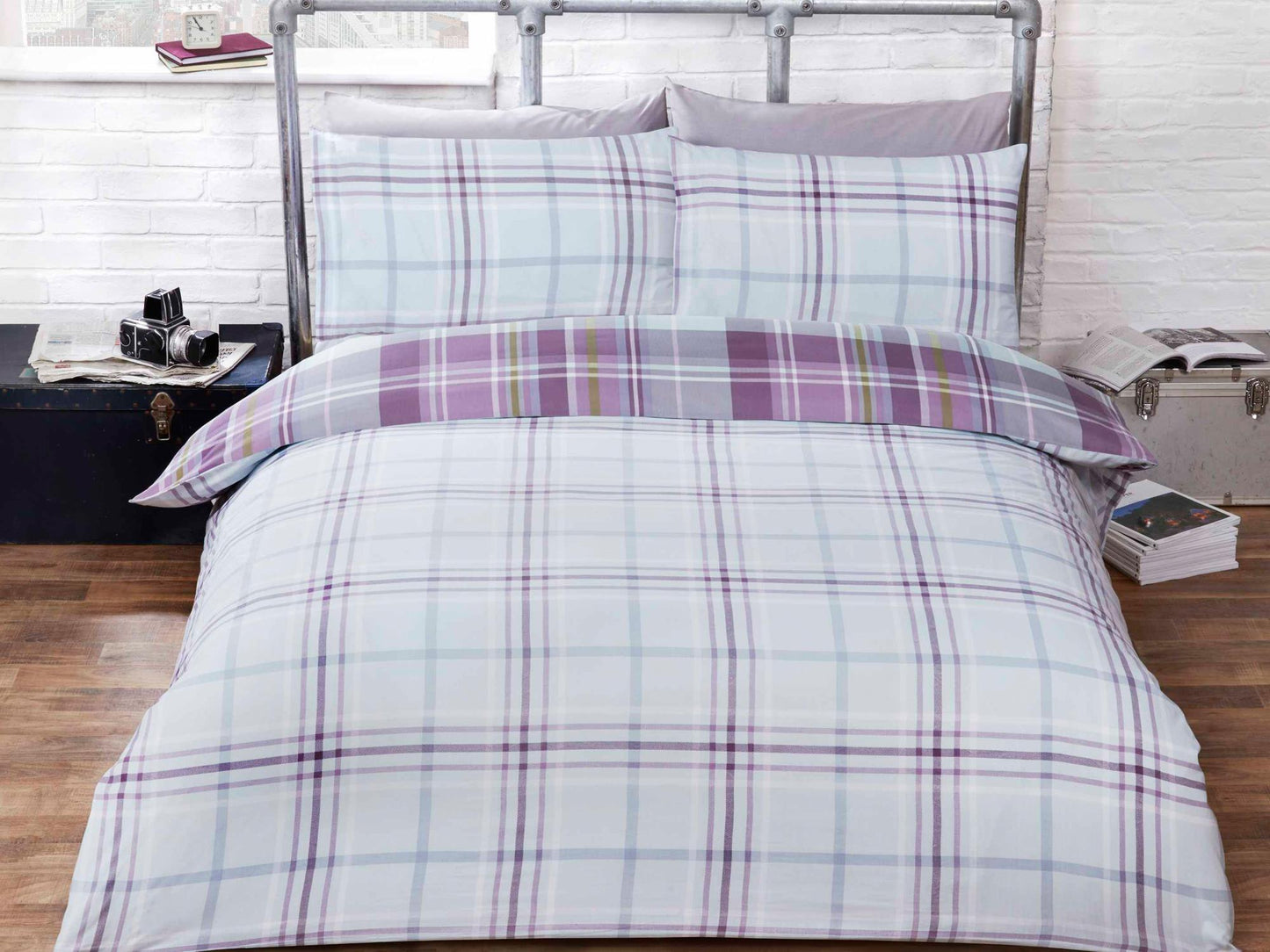 Hamilton Check Bedding Set Heath