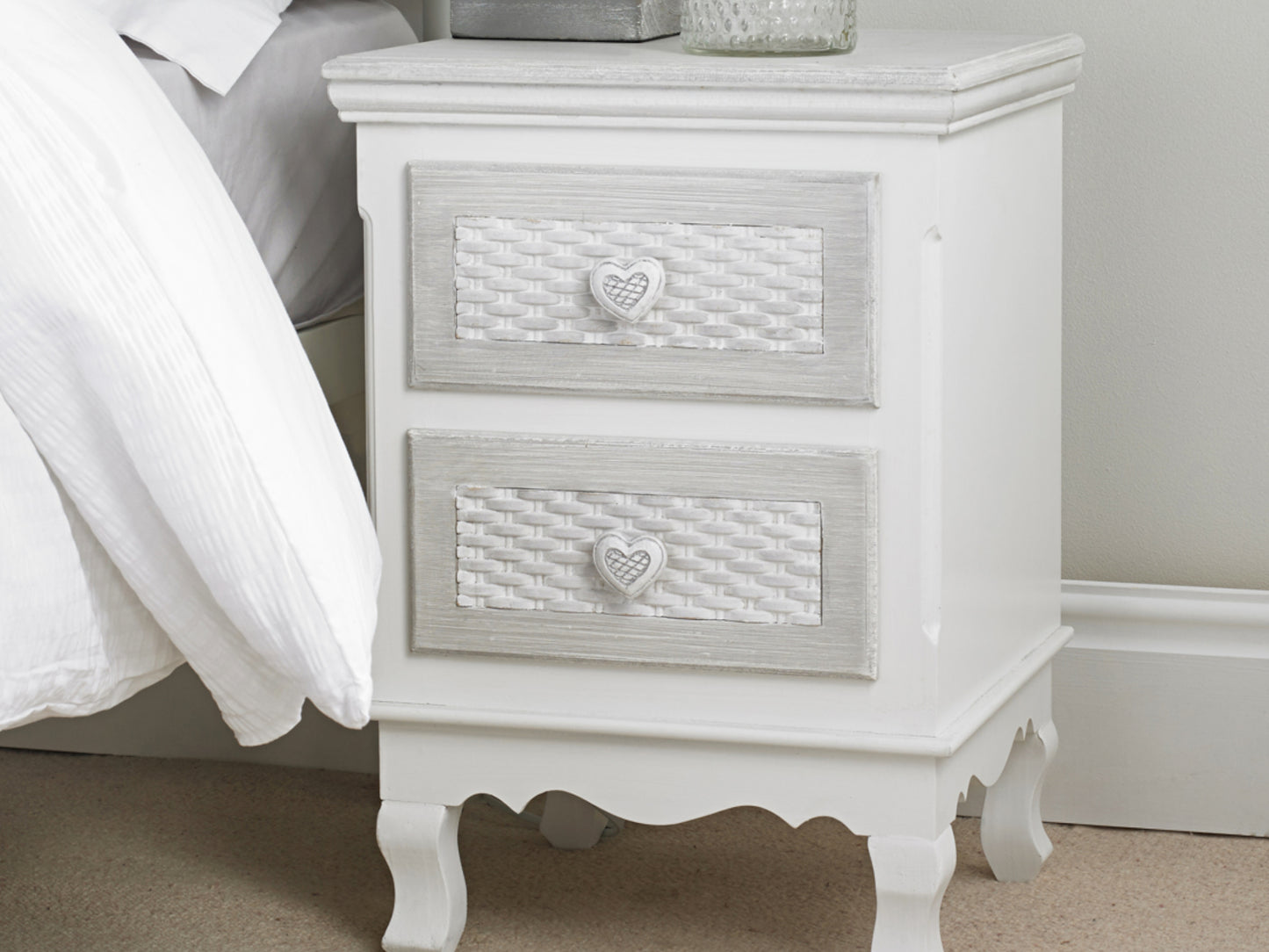 Brittany Shabby Chic Lattice Bedroom Furniture