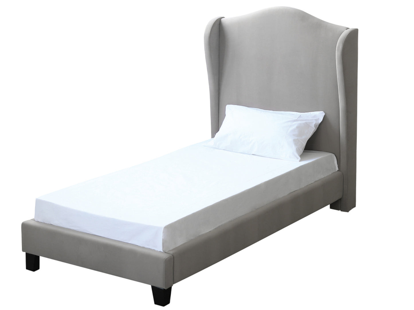 Chateaux Wing Bed Frame in Silver