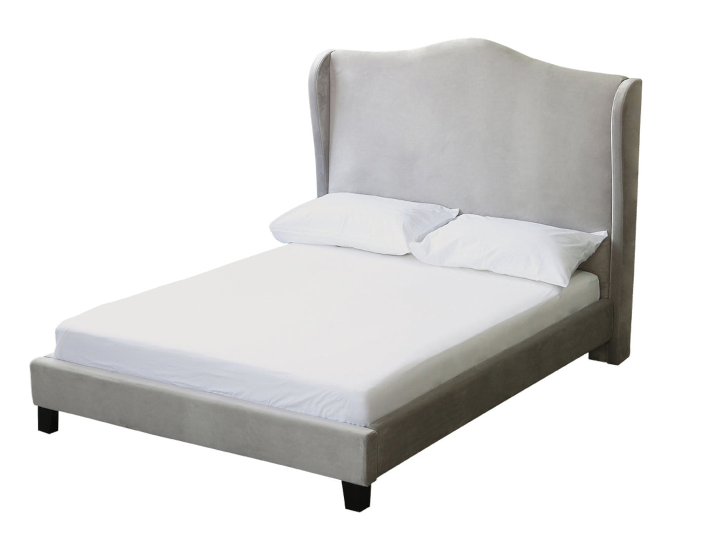 Chateaux Wing Bed Frame in Silver