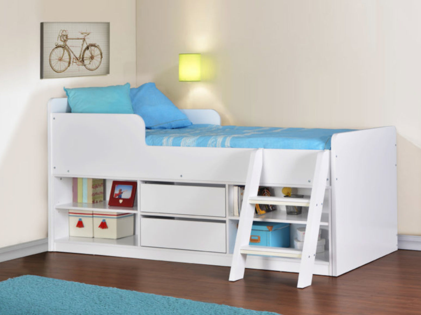 Felix Low Sleeper Bed in White