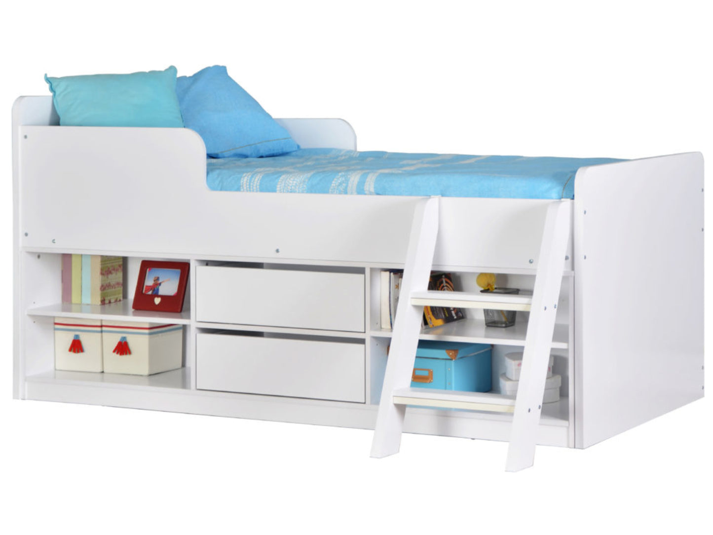 Felix Low Sleeper Bed in White
