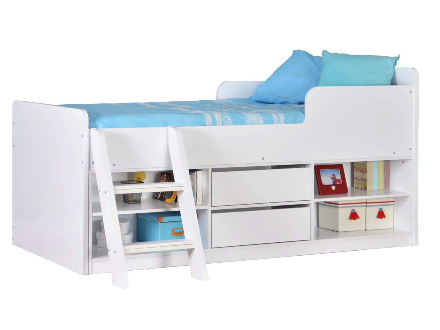 Felix Low Sleeper Bed in White