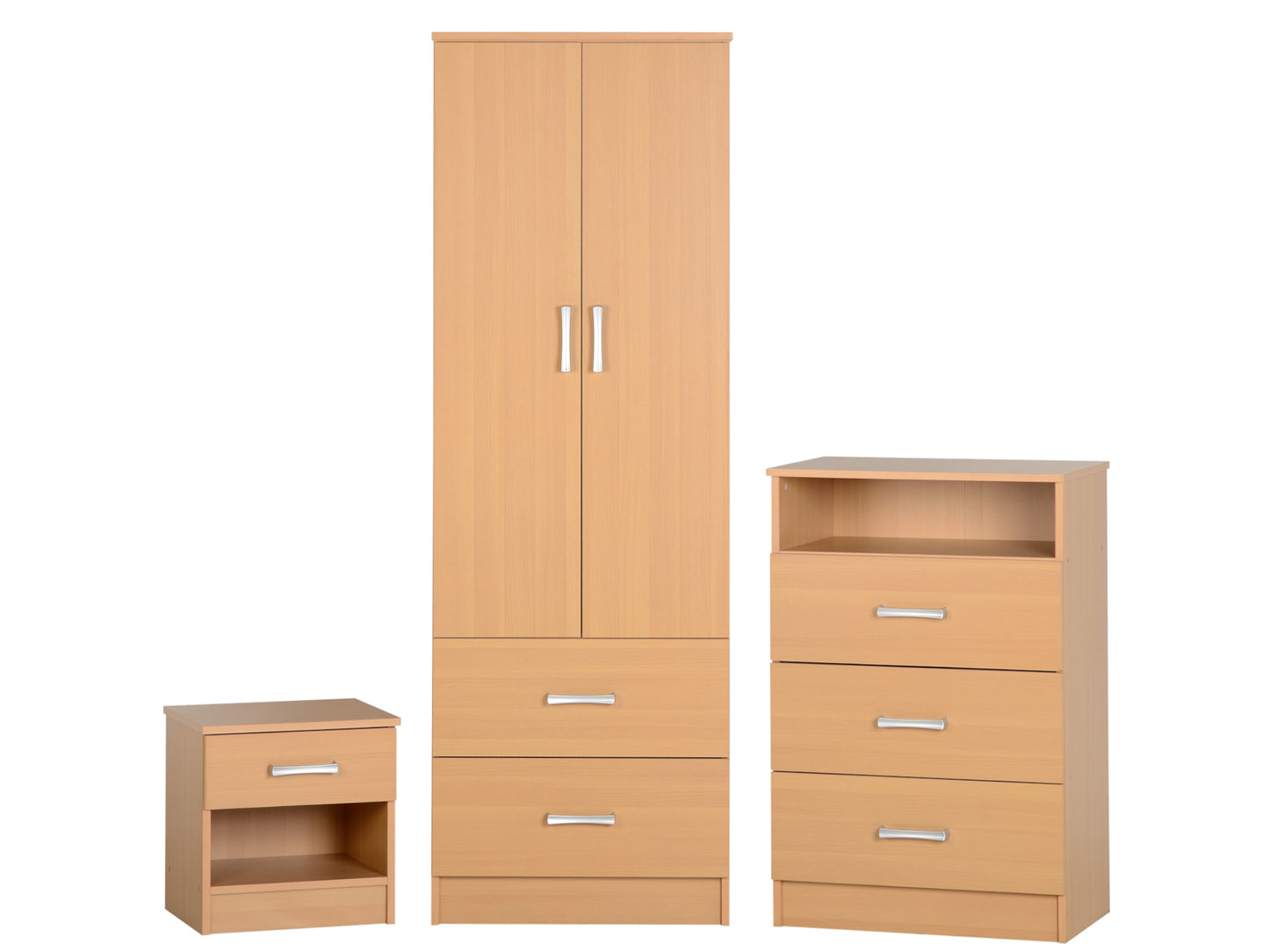 Polar Bedroom Set in Beech
