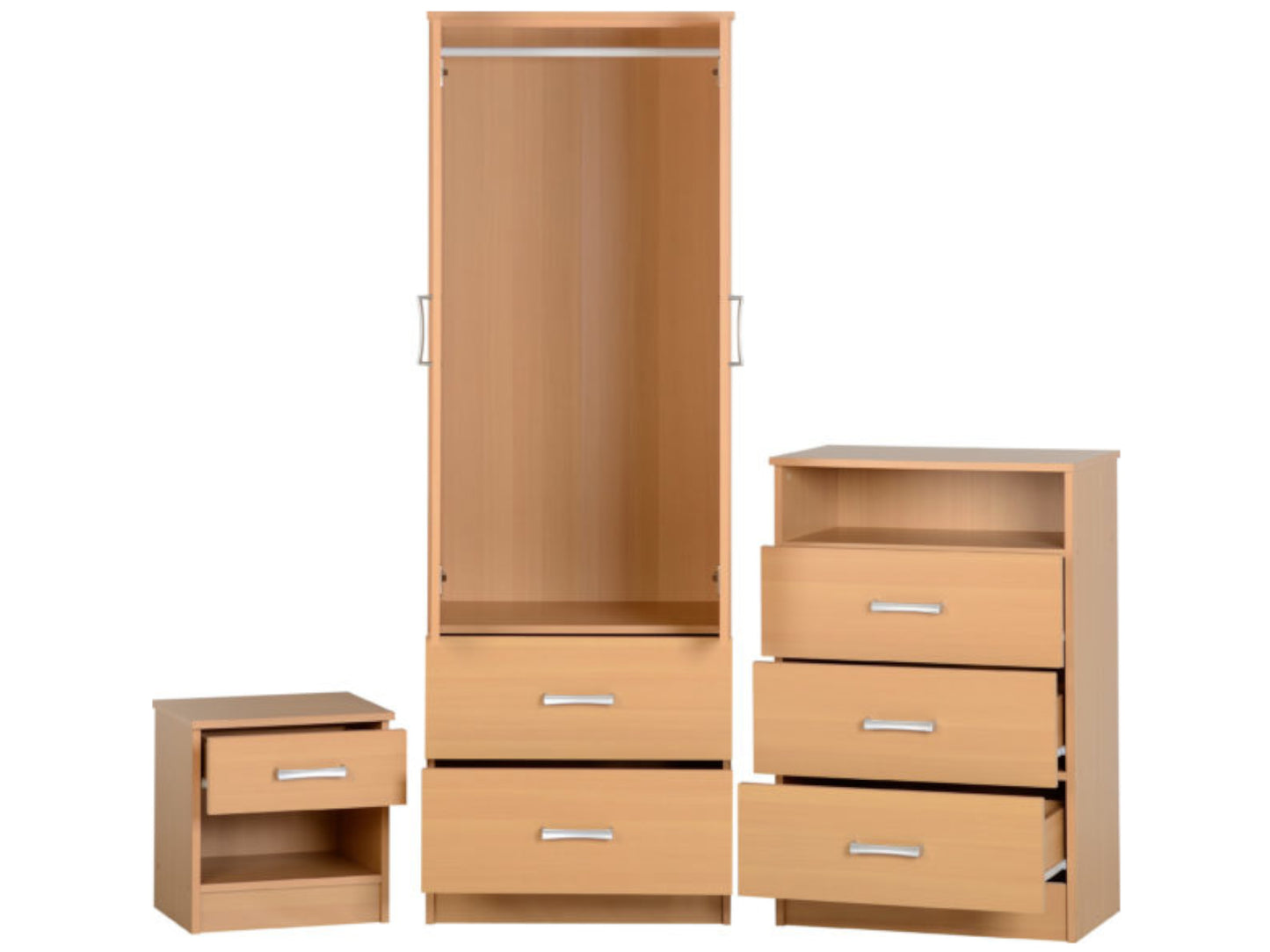Polar Bedroom Set in Beech