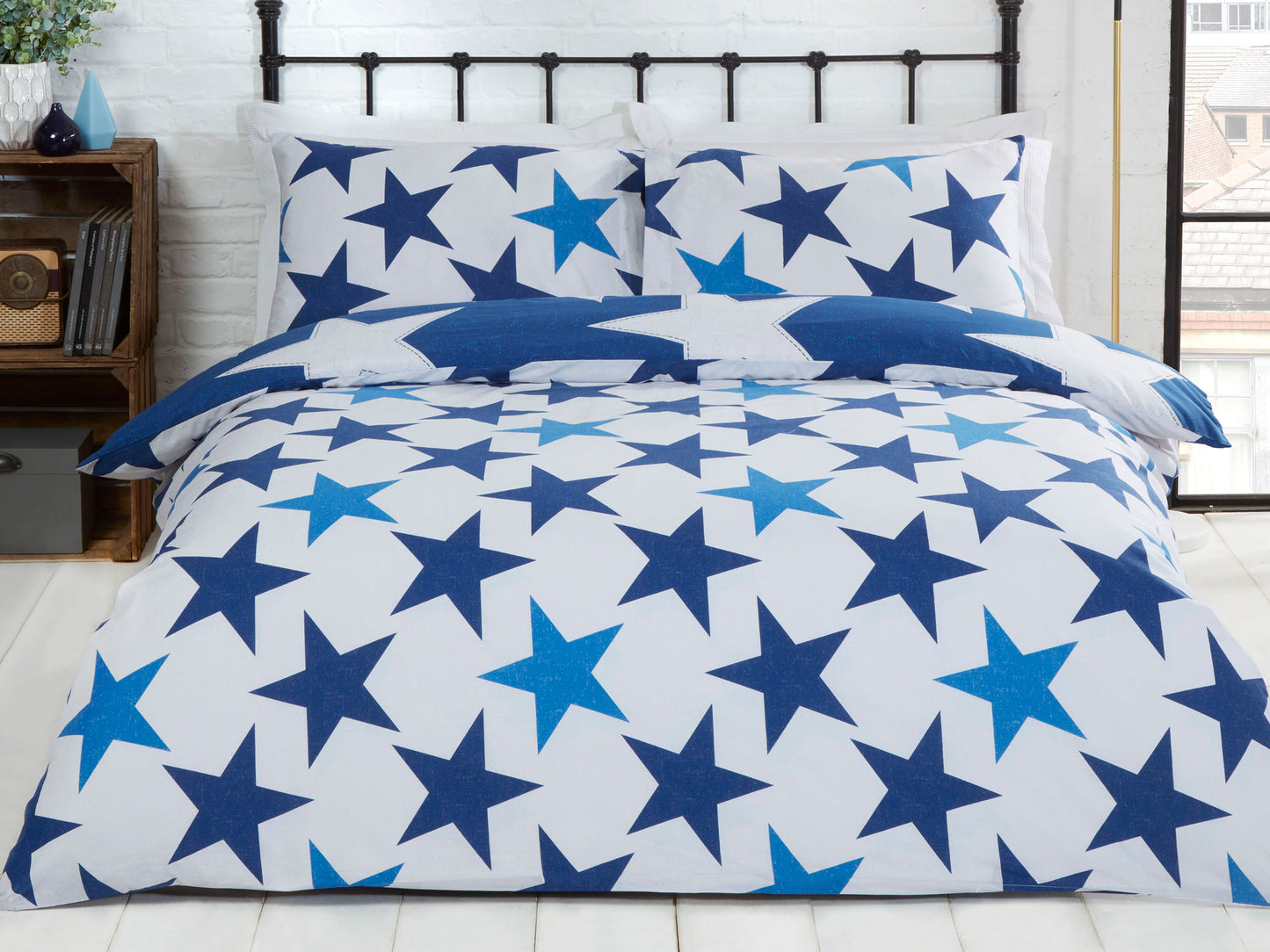All Stars Reversible Bedding Set Navy