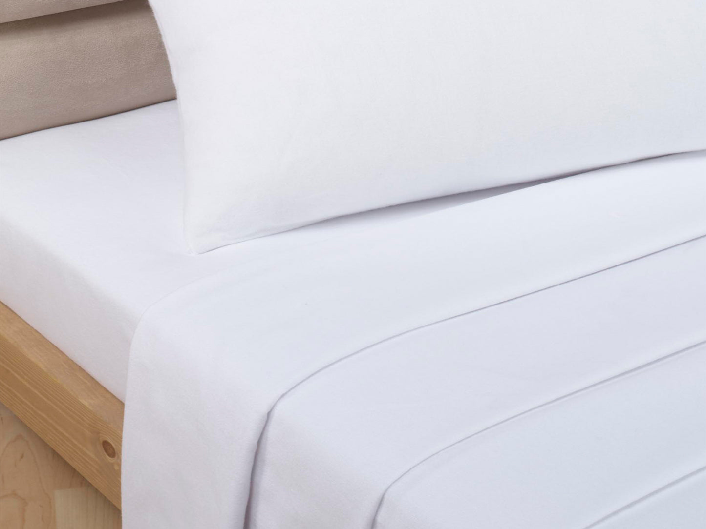 Percale Luxury Flat Sheet White