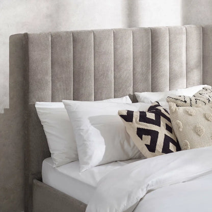 Eloise Bed Frame Chenille Grey