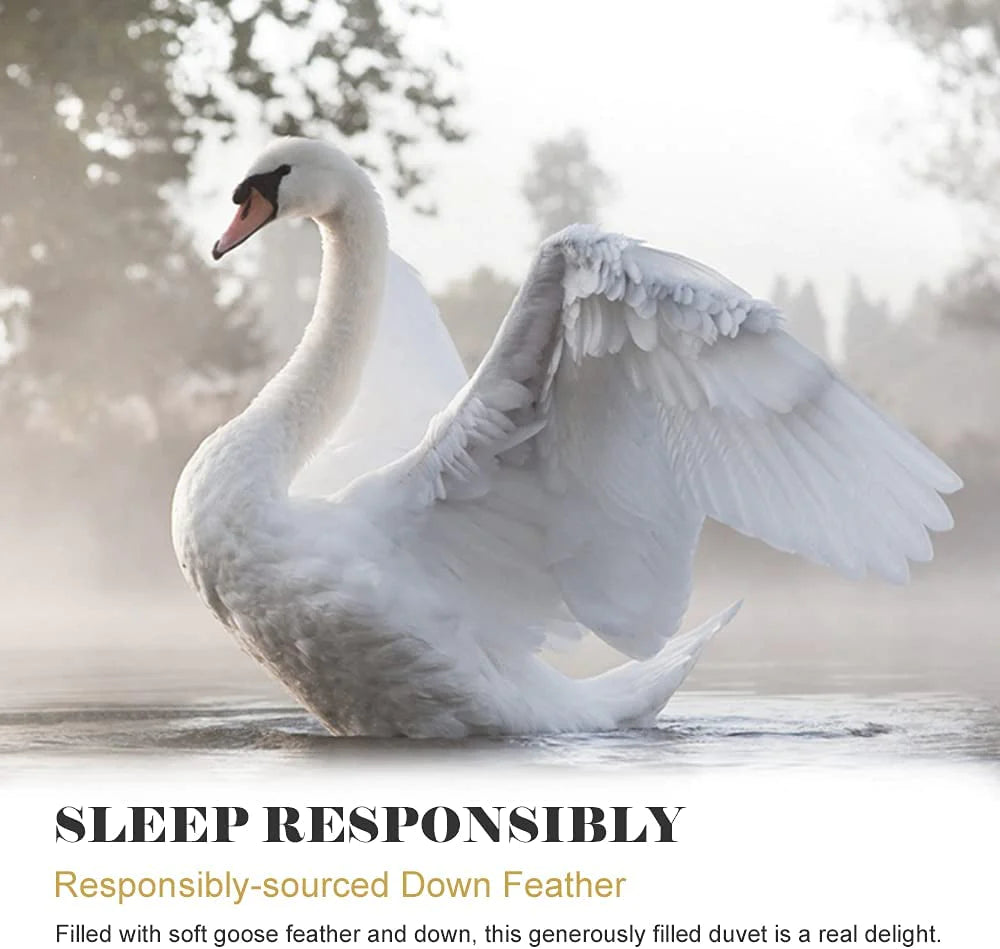 Luxury Goose Feather & Down Natural Duvet 13.5 and 10.5 Tog