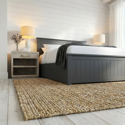 Main Ottoman Bed Low Angle | Anthracite