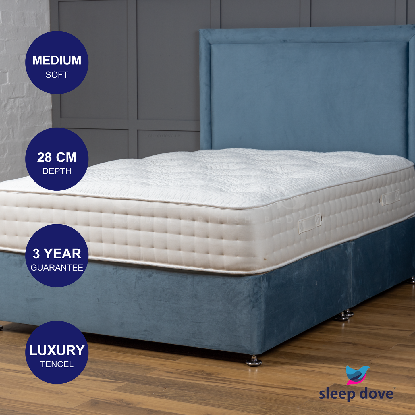 Tencel Pocket Sprung  Mattress with Zero G Foam - Medium