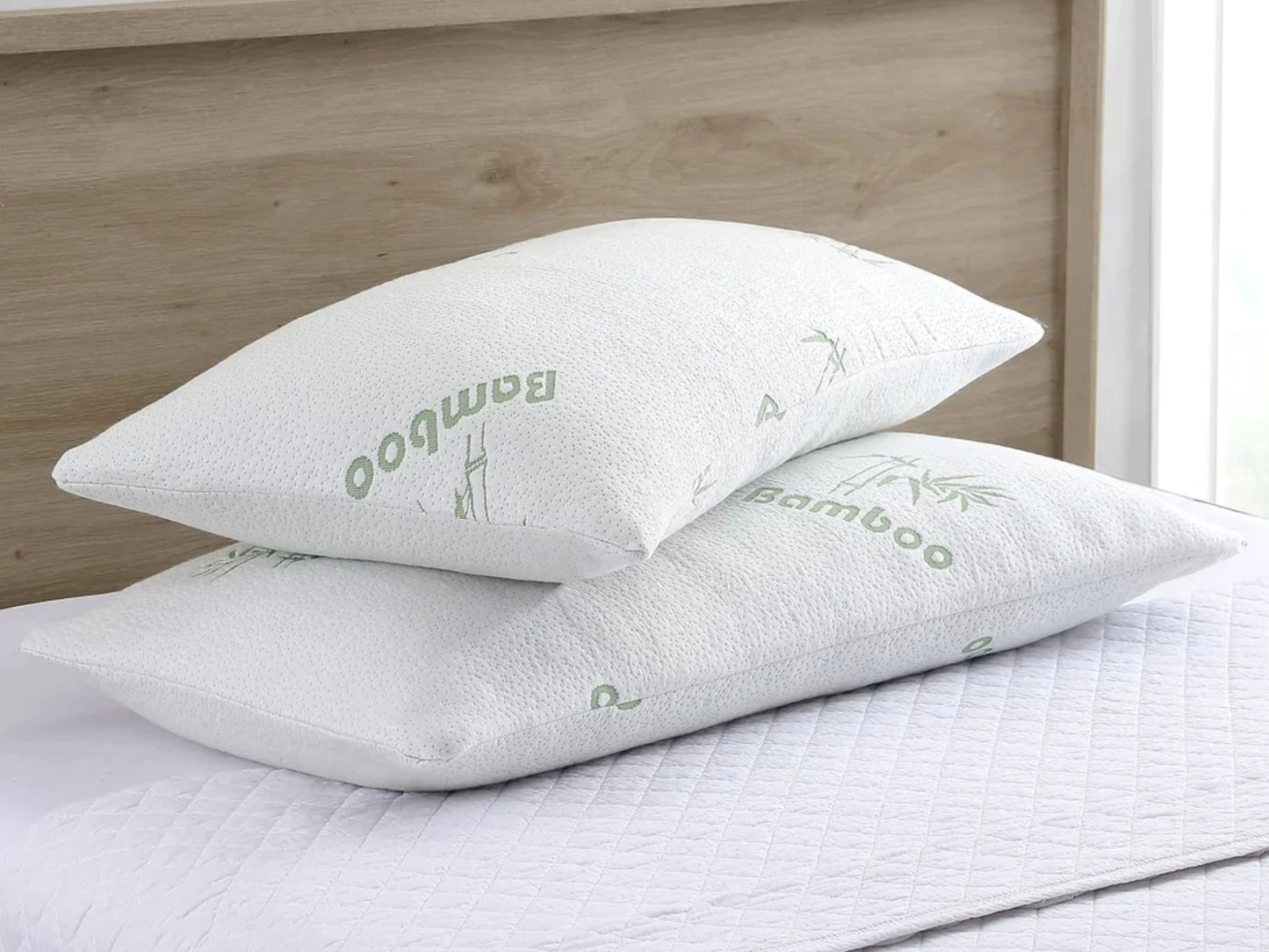 Bamboo Memory Foam Pillow Single