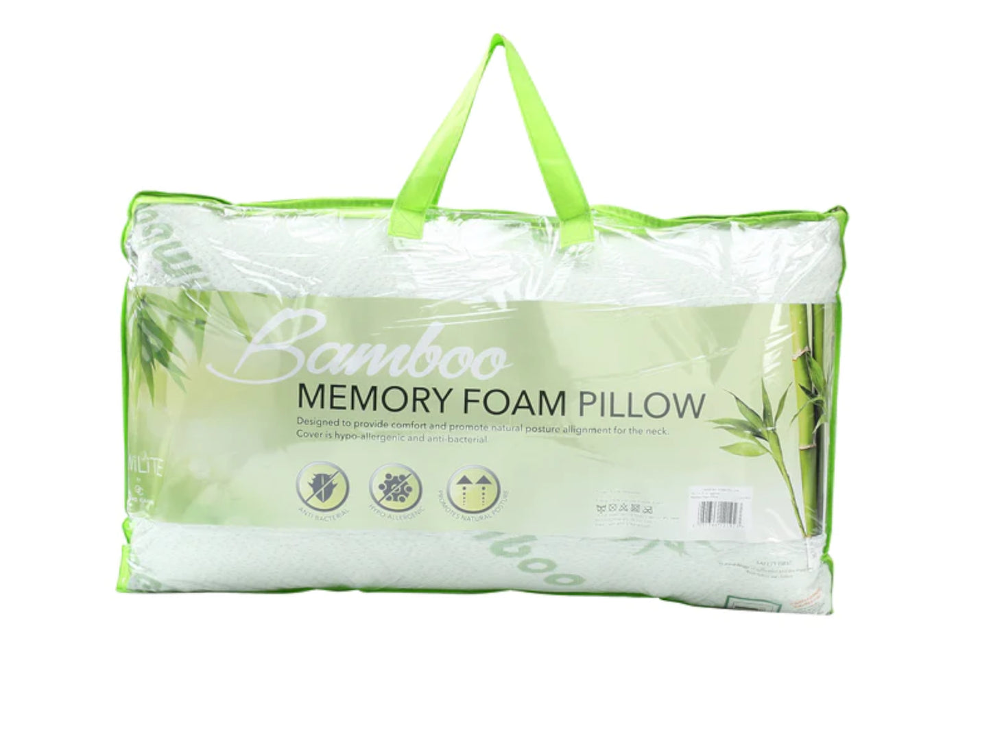 Bamboo Memory Foam Pillow Single