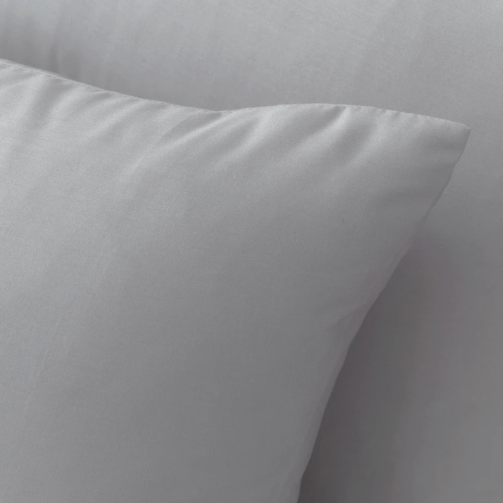 Bianca 180TC Egyptian Cotton Pillowcases | Silver Grey