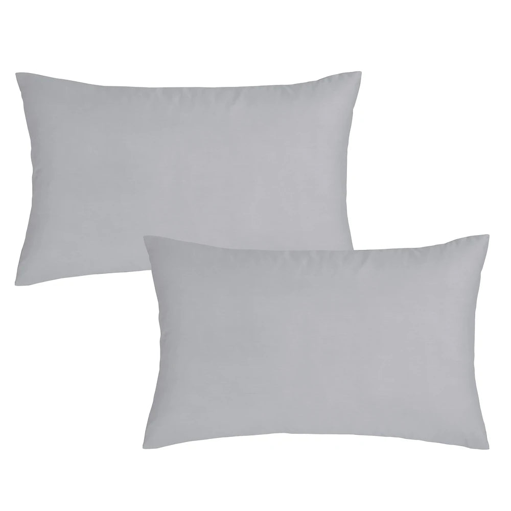 Bianca 180TC Egyptian Cotton Pillowcases | Silver Grey