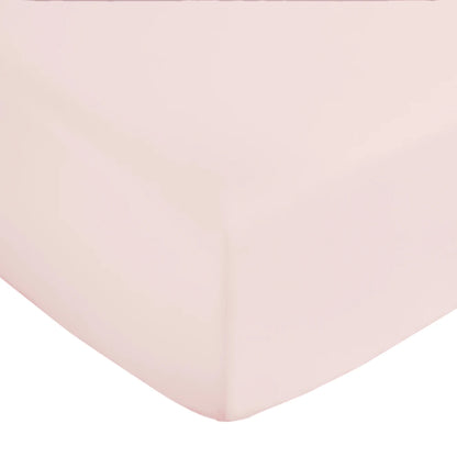 Bianca 400TC Cotton Sateen Fitted Sheet | Blush Pink