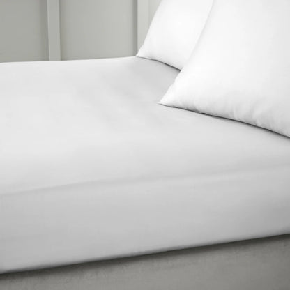 Bianca 400TC Cotton Sateen Fitted Sheet | Dove Grey