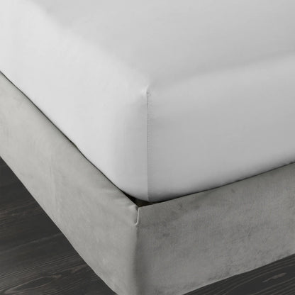 Bianca 400TC Cotton Sateen Fitted Sheet | Dove Grey