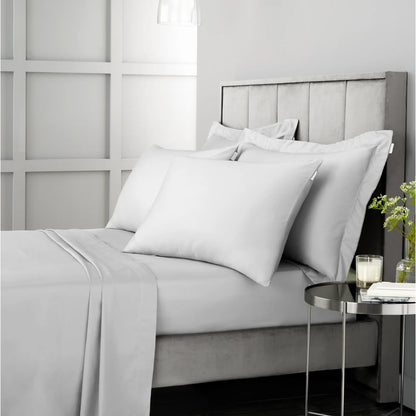 Bianca 400TC Cotton Sateen Fitted Sheet | Dove Grey