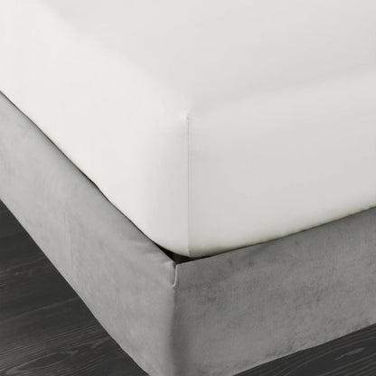 Bianca 400TC Cotton Sateen Fitted Sheet | Ivory
