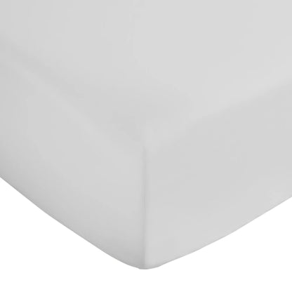 Bianca 400TC Cotton Sateen Fitted Sheet | White