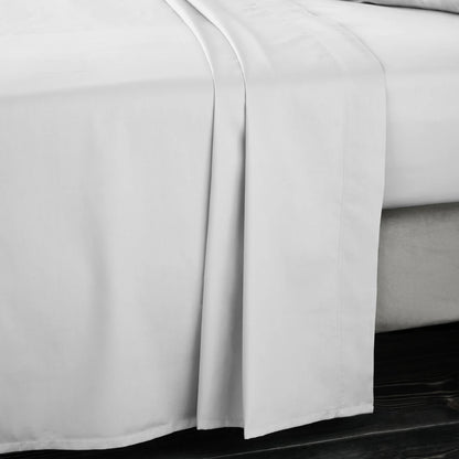 Bianca 400TC Cotton Sateen Flat Sheet | Dove Grey