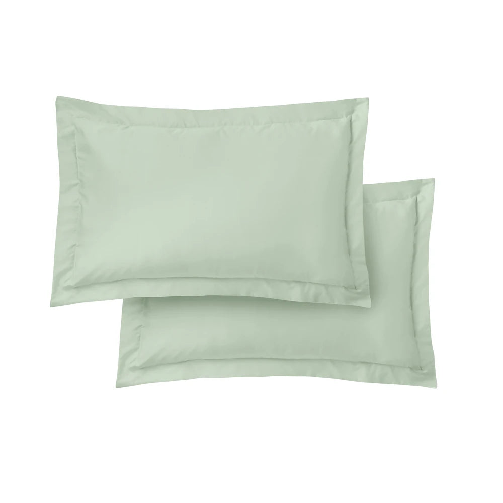 Bianca 400TC Cotton Sateen Pillowcases | Green