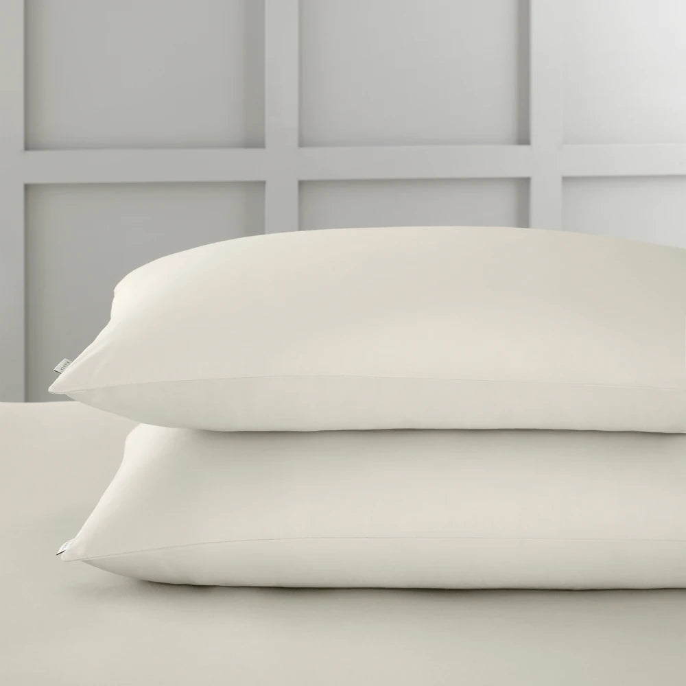 Bianca 400TC Cotton Sateen Pillowcases | Oyster