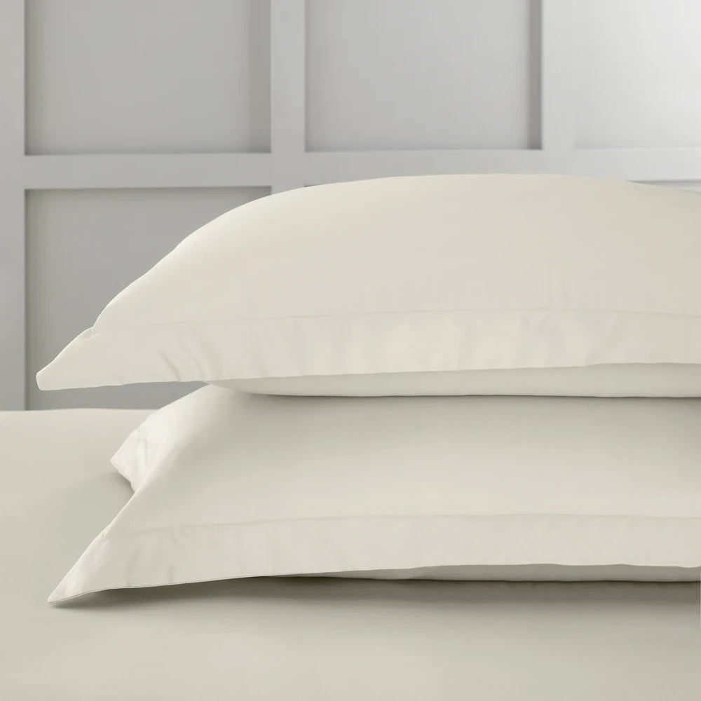 Bianca 400TC Cotton Sateen Pillowcases | Oyster