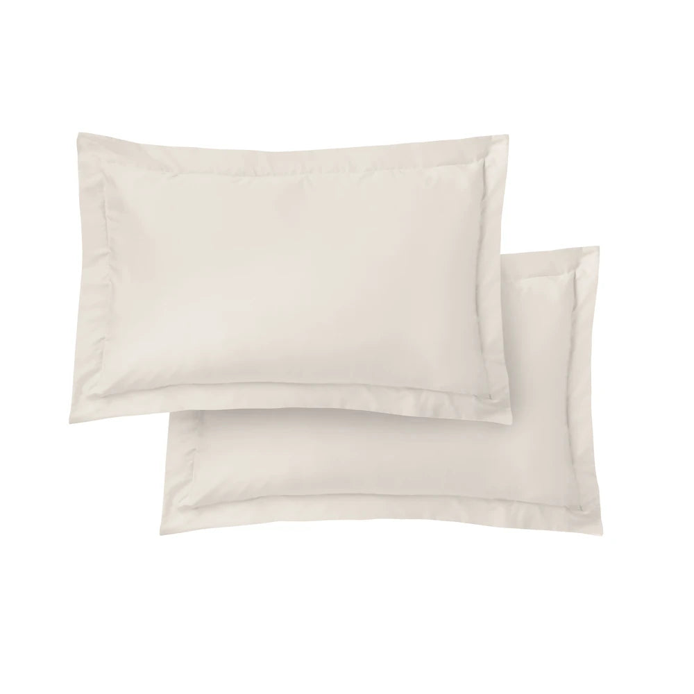 Bianca 400TC Cotton Sateen Pillowcases | Oyster