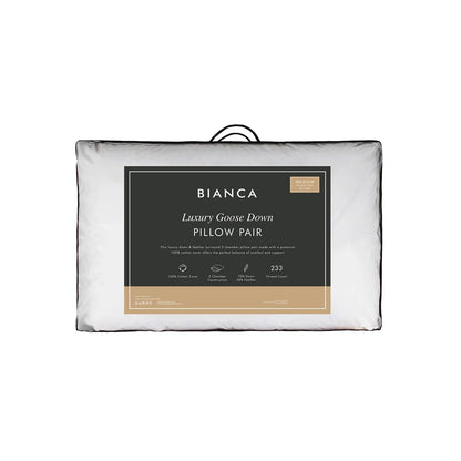 Bianca Goose Down Pillow Pair
