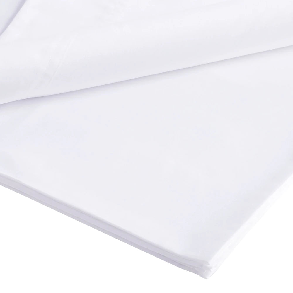 Bianca Luxury 800TC Cotton Sateen Flat Sheet | White