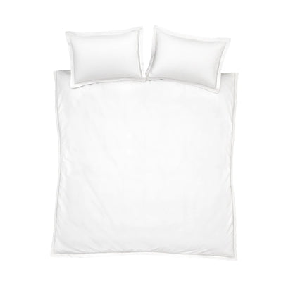 Bianca Oxford Lace Trim Duvet Set | White