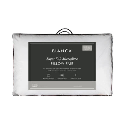 Bianca Super Soft Microfibre Pillow Pair