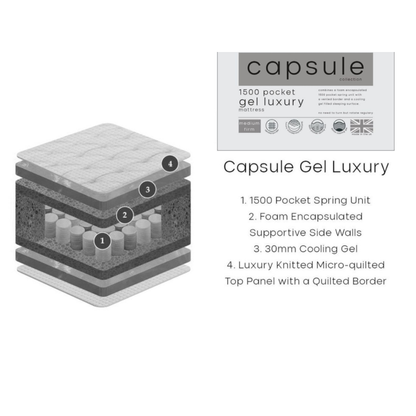 Capsule Gel Mattress with Cool Gel Foam