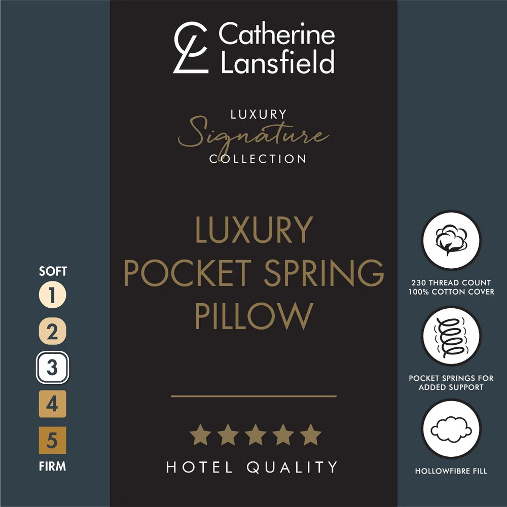 Catherine Lansfield Pocket Spring Pillow