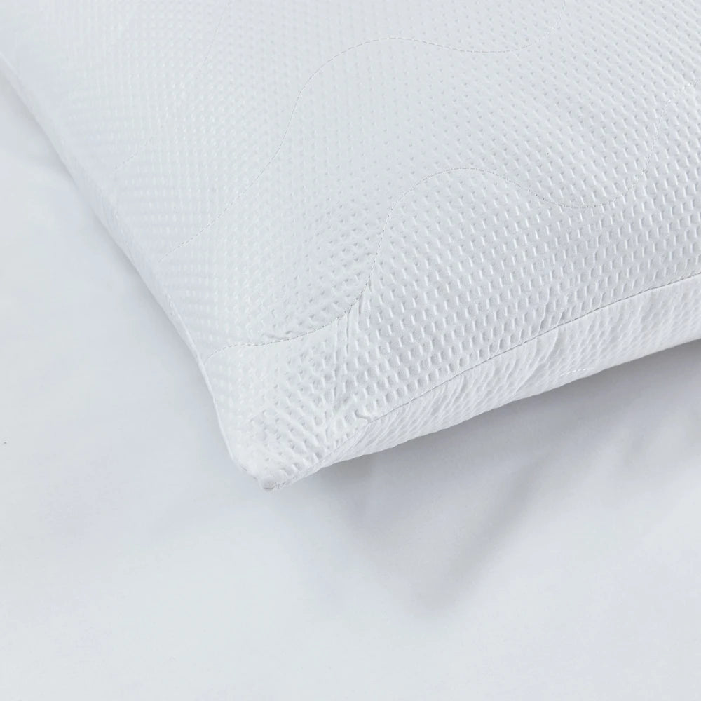 Catherine Lansfield Quilted Comfort Embossed Pillow Pair